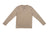 Long Sleeve Organic Cotton Henley in Taupe