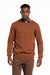 Donegal Cotton Sweater in Rust