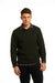 Merino Wool Crewneck Sweater in Forest Green