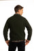 Merino Wool Crewneck Sweater in Forest Green