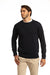 Cotton Crewneck Sweater in Navy