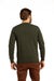 Cotton Crewneck Sweater in Dark Olive 
