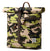 Troop London Urban Canvas Leather Backpack with Foldable Top