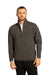 Donegal Blend Zip Neck Sweater in Charcoal Grey