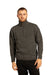 Donegal Blend Zip Neck Sweater in Charcoal Grey