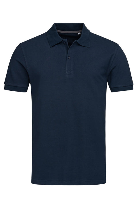 True Pique Polo Shirt in Marina Blue